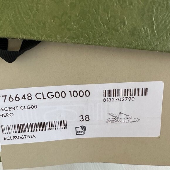 NEW GUCCI Divine Slim Horsebit Strappy Cage Sandals, Black, 38 EU / 8 US $890 - Picture 8 of 8